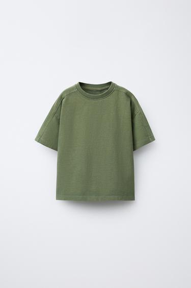 Zara Футболка GARMENT DYE с разрезами купить с доставкой.