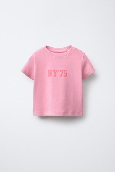 Zara Футболка с текстовым принтом купить с доставкой.