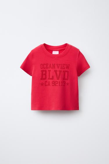 Zara Футболка с текстовым принтом купить с доставкой.