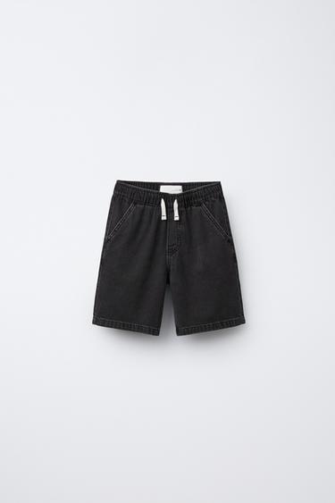 Zara Джинсовые шорты-бермуды свободного кроя