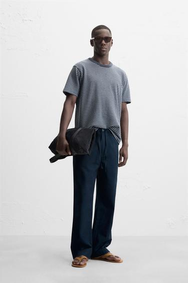 Zara Жаккардовая толстовка в полоску