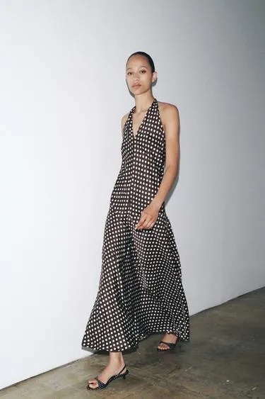 Платье халтер в горошек — ZW COLLECTION