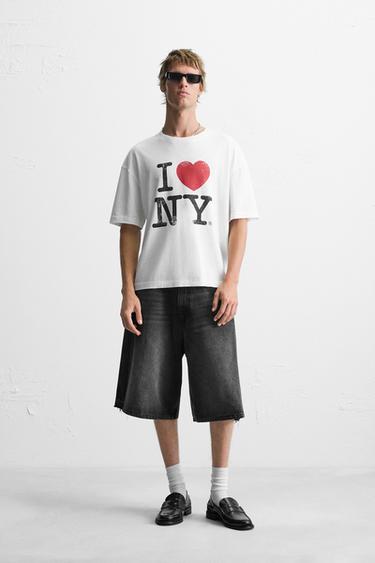 Zara Джинсовые шорты-бермуды свободного кроя купить с доставкой.