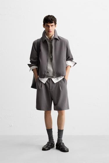 Zara Куртка-рубашка на молнии