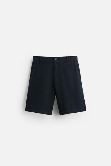 Zara Шорты из хлопка и льна купить с доставкой.