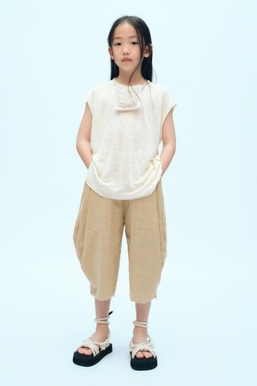 Zara Льняная футболка X FANGLU LIN купить с доставкой.