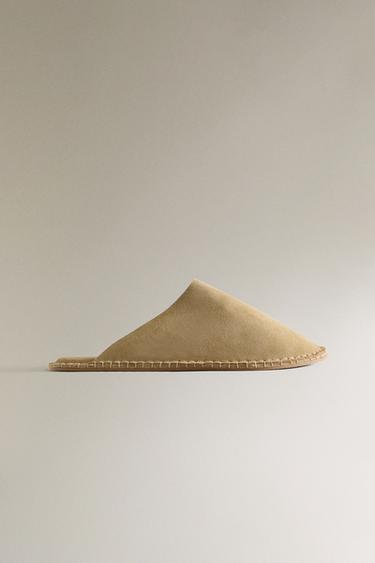 Zara Туфли из разноцветной кожи с отделкой швом