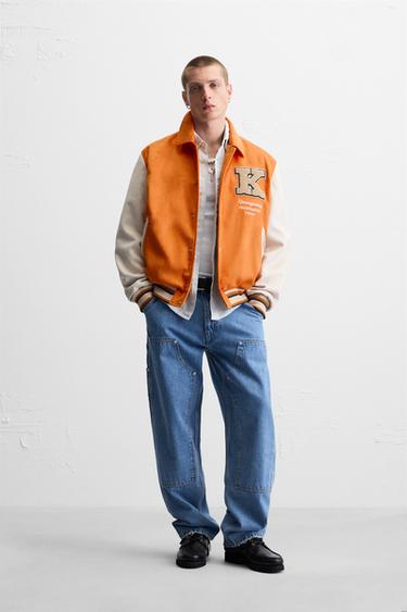 Zara Куртка из искусственной замши с нашивкой купить с доставкой.
