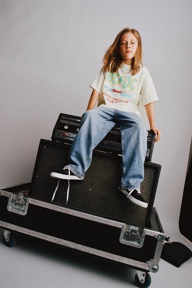 Zara Футболка с принтом AC/DC ® купить с доставкой.