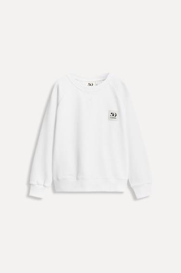 Zara 6-14 лет/толстовка с карманом и нашивкой 50TH ANNIVERSARY купить с доставкой.