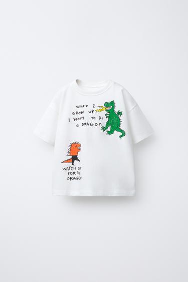 Zara Футболка с принтом купить с доставкой.