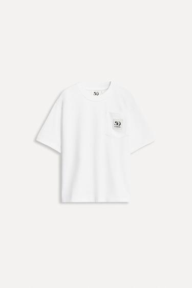 Zara 1/2–6 лет / футболка с карманом и этикеткой 50TH ANNIVERSARY купить с доставкой.