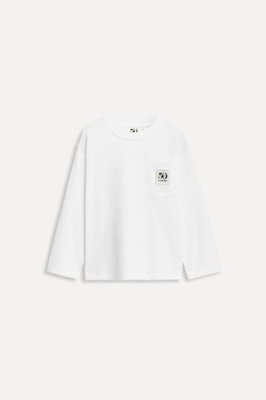 Zara 1/2–6 лет / футболка с карманом и этикеткой 50TH ANNIVERSARY купить с доставкой.
