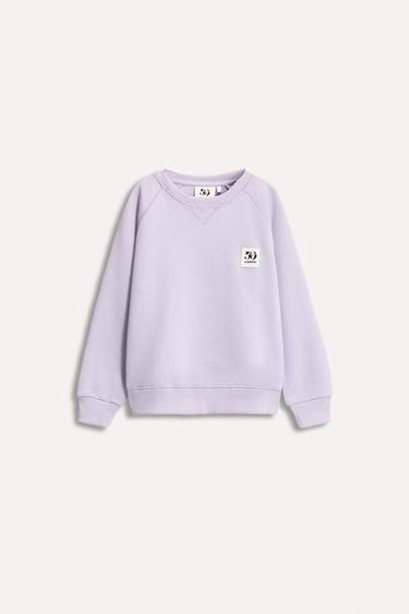 Zara 1/2-6 лет/ толстовка с карманом и нашивкой 50TH ANNIVERSARY купить с доставкой.