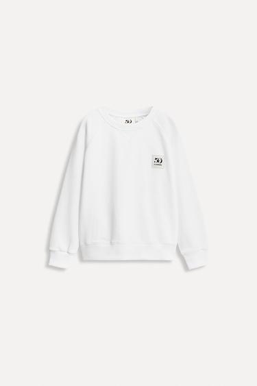 Zara 1/2-6 лет/ толстовка с карманом и нашивкой 50TH ANNIVERSARY купить с доставкой.