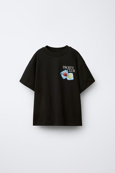 Zara Футболка с принтом «льдинки» купить с доставкой.