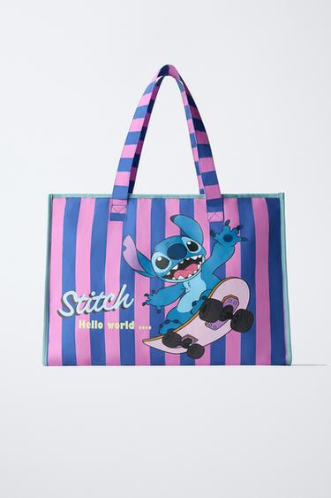 Zara Сумка-шопер в полоску LILO & STITCH © DISNEY купить с доставкой.