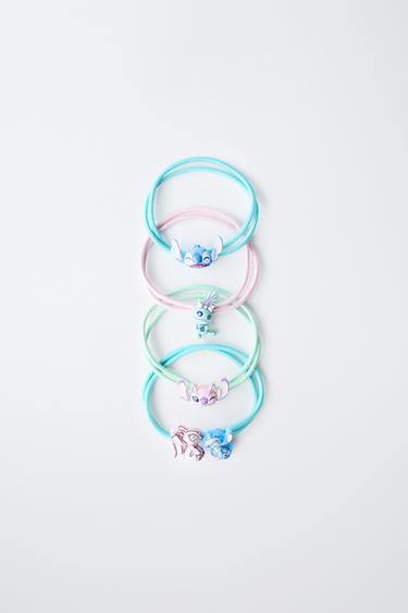 Zara Набор из четырех эластичных резинок для волос LILO & STITCH © DISNEY купить с доставкой.