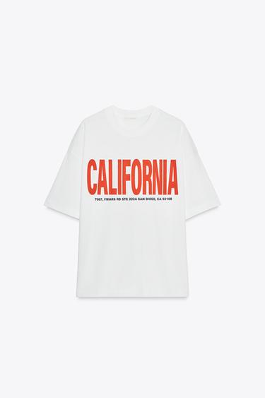 Zara Футболка оверсайз с текстом купить с доставкой.