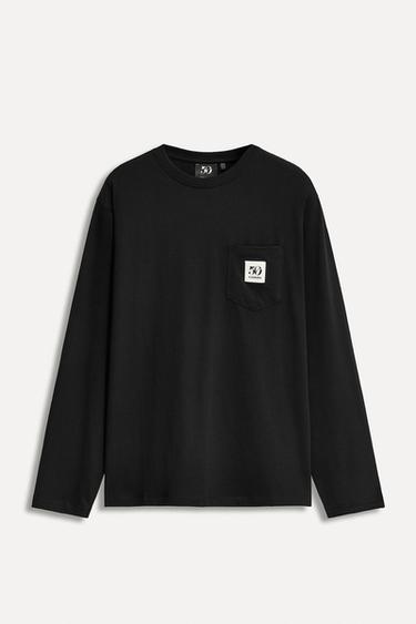 Zara Футболка с нашивкой, карманом и 50TH ANNIVERSARY купить с доставкой.