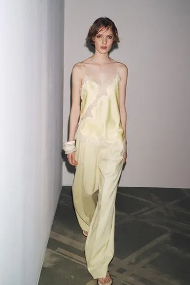 Топ в бельевом стиле с кружевом — ZW COLLECTION