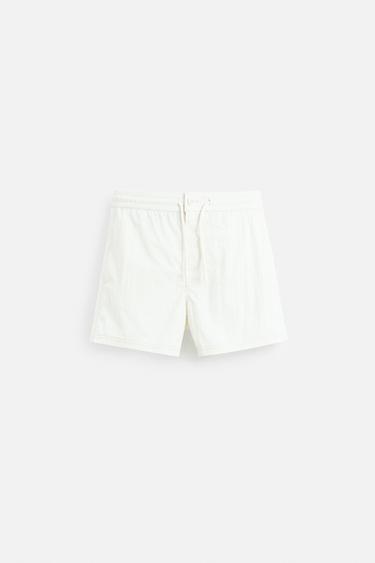 Zara Комбинированные плавки средней длины купить с доставкой.