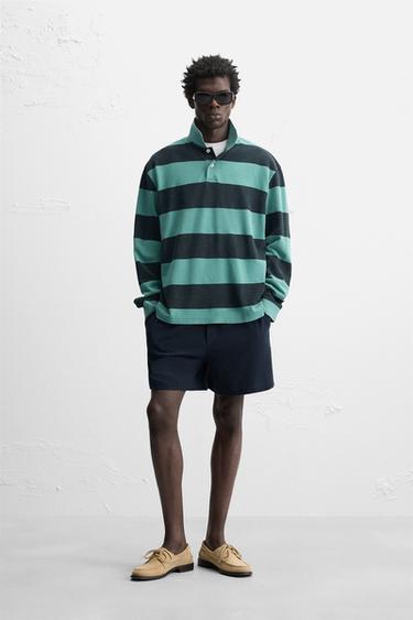 Zara Шорты-бермуды RELAXED FIT из рельефной ткани купить с доставкой.