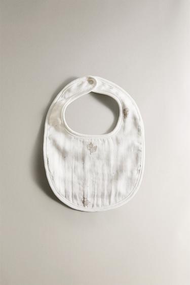 Zara Детский слюнявчик с слоном из муслина