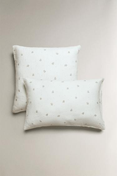 Zara Детская наволочка из муслина с слоненком