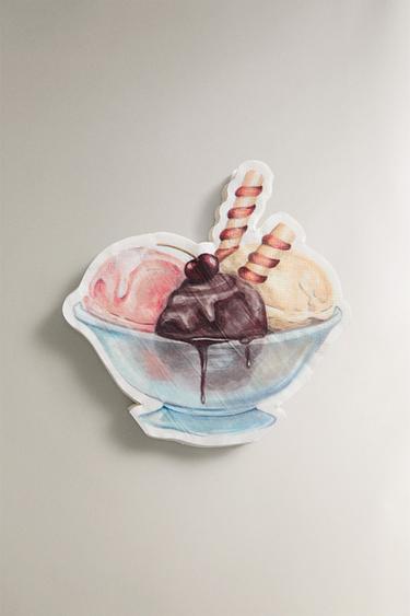 Zara Набор бумажных салфеток PACK OF ICE CREAM (упаковка из 20 штук) купить с доставкой.