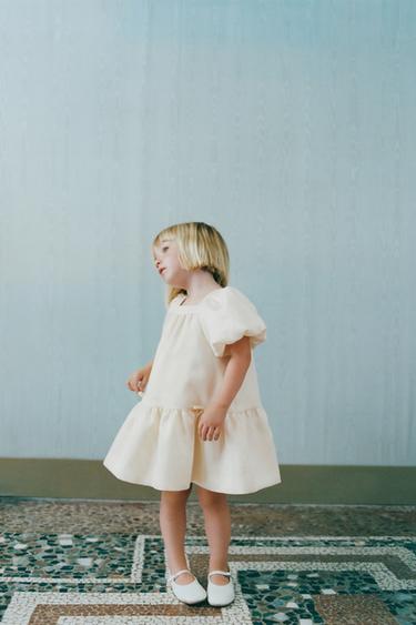 Zara Платье из сатина с бантиками