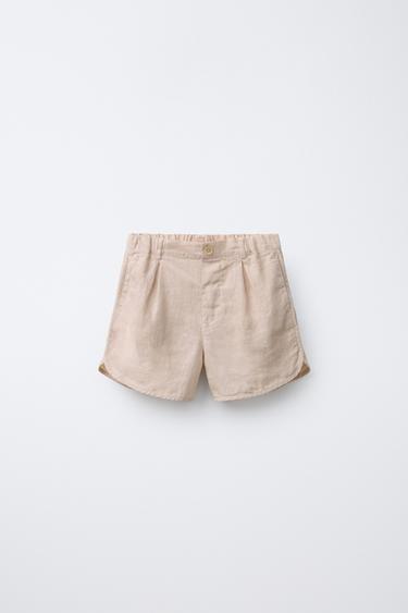 Zara Бермуды из 100% льна купить с доставкой.