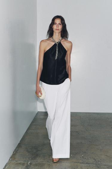 Zara Топ-халтер ZW COLLECTION