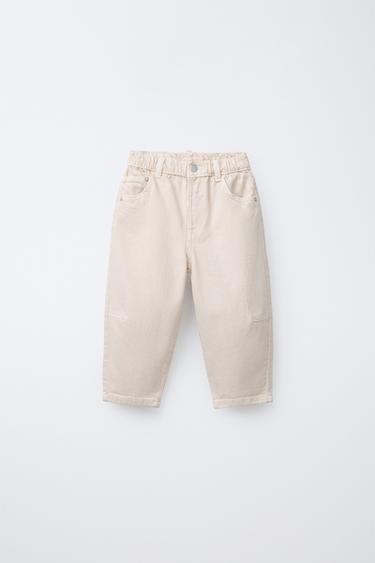 Zara Брюки BAGGY из твила купить с доставкой.