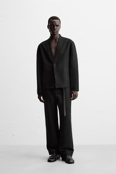 Zara Брюки костюмные из хлопка и льна купить с доставкой.