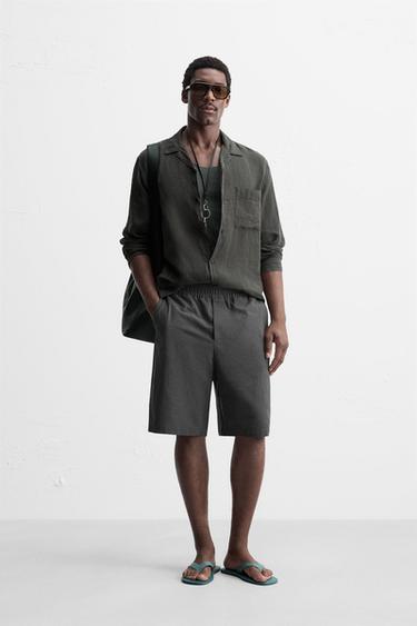 Хлопковые шорты RELAXED FIT