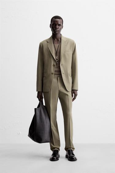 Zara Костюмный блейзер структурной ткани купить с доставкой.