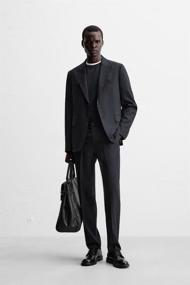 Zara Костюмный блейзер в елочку купить с доставкой.