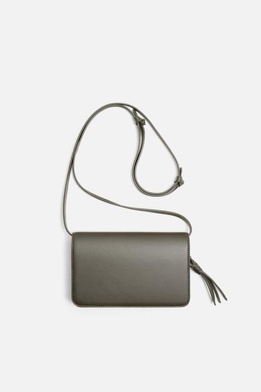 Zara Однотонная сумка через плечо купить с доставкой.