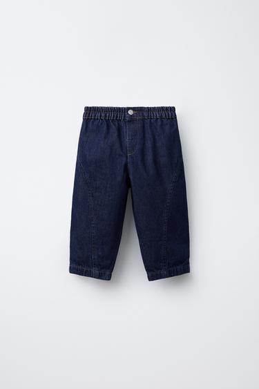 Zara Джинсы BAGGY с декоративными швами купить с доставкой.
