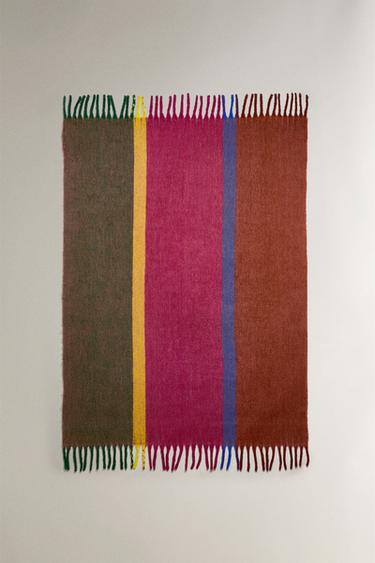 Zara Плед с неровными полосами X COLLAGERIE