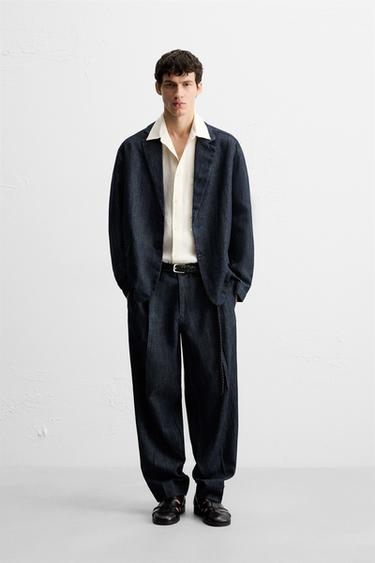 Zara Джинсовый блейзер свободного кроя купить с доставкой.