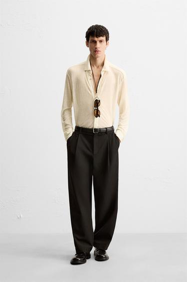 Zara Рубашка из полупрозрачной ткани купить с доставкой.