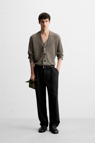 Zara Кардиган ажурной вязки купить с доставкой.