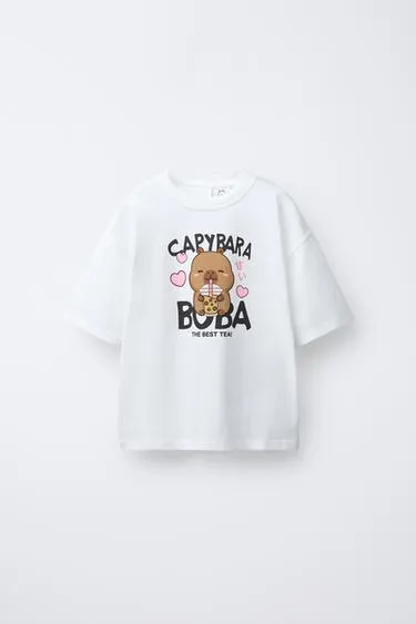 Футболка с принтом капибары CAPYFUN ©