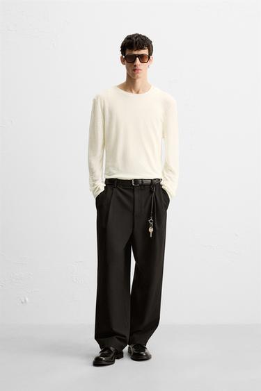 Zara Футболка из полупрозрачной ткани с текстурой купить с доставкой.