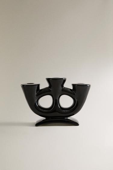 Zara Тройная керамическая кандельабр X COLLAGERIE