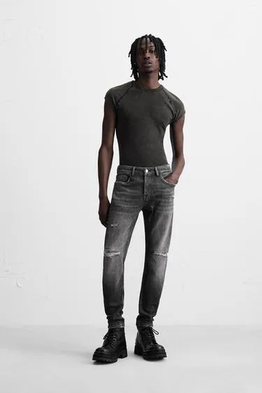 Джинсы SKINNY FIT с разрезами