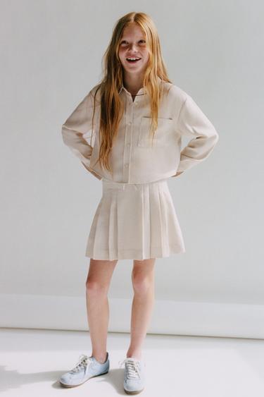 Zara Юбка струящегося кроя в складку