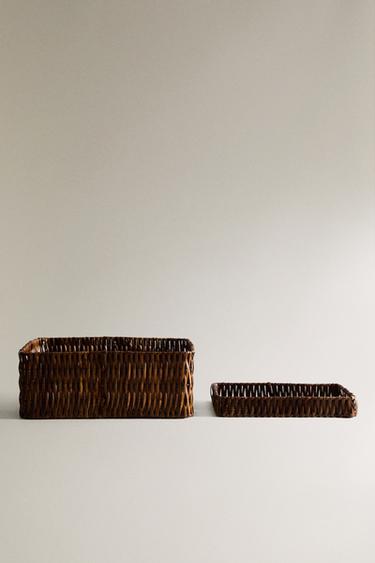 Zara Прямоугольная корзина для белья купить с доставкой.
